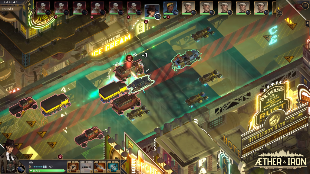 Aether & Iron. Screenshot Seismic Squirrel 