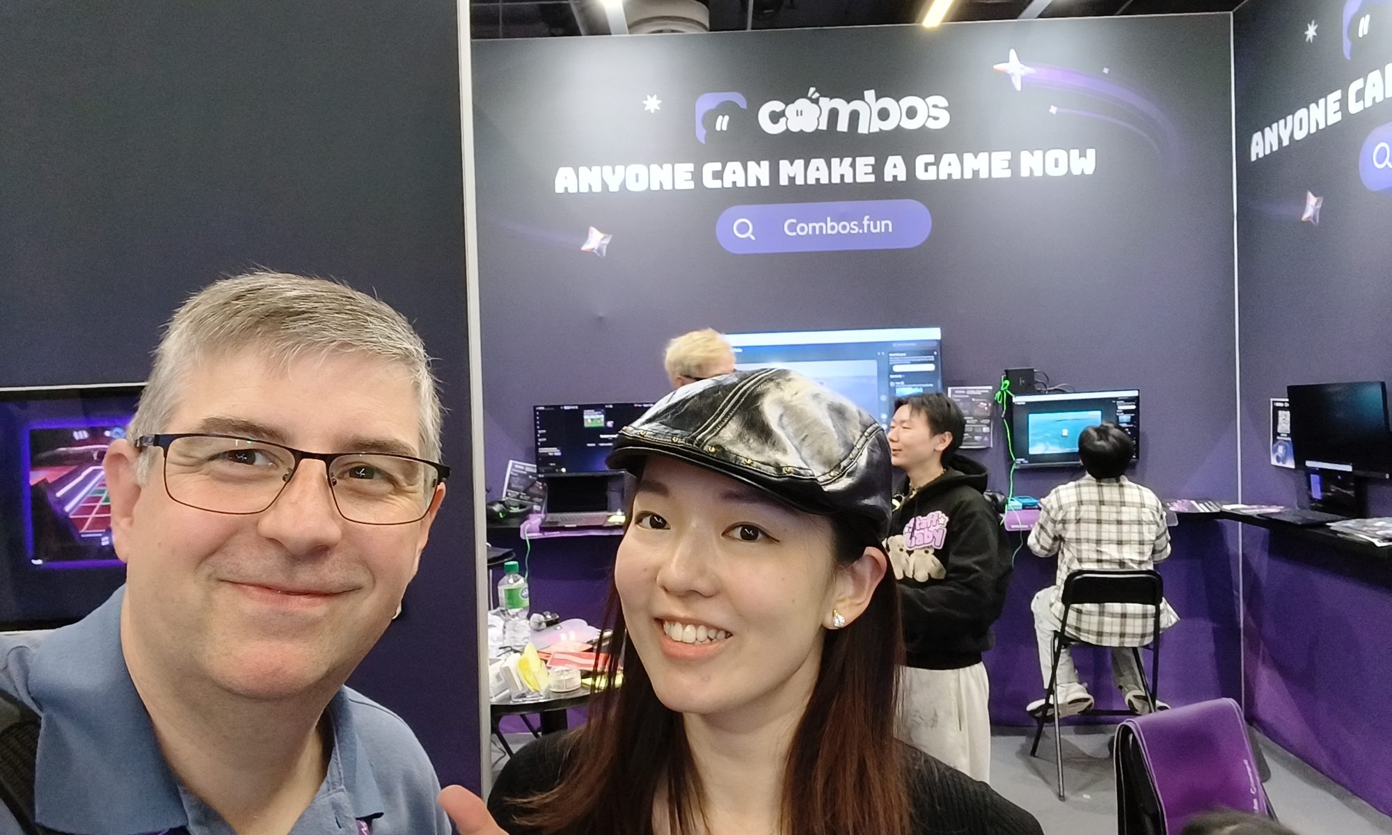 Thorsten mit Elena Lyu von Combos Fun. Bild Thorsten Schreck